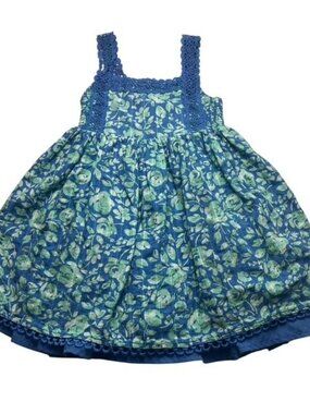 Joie Girls Blue Floral Dress